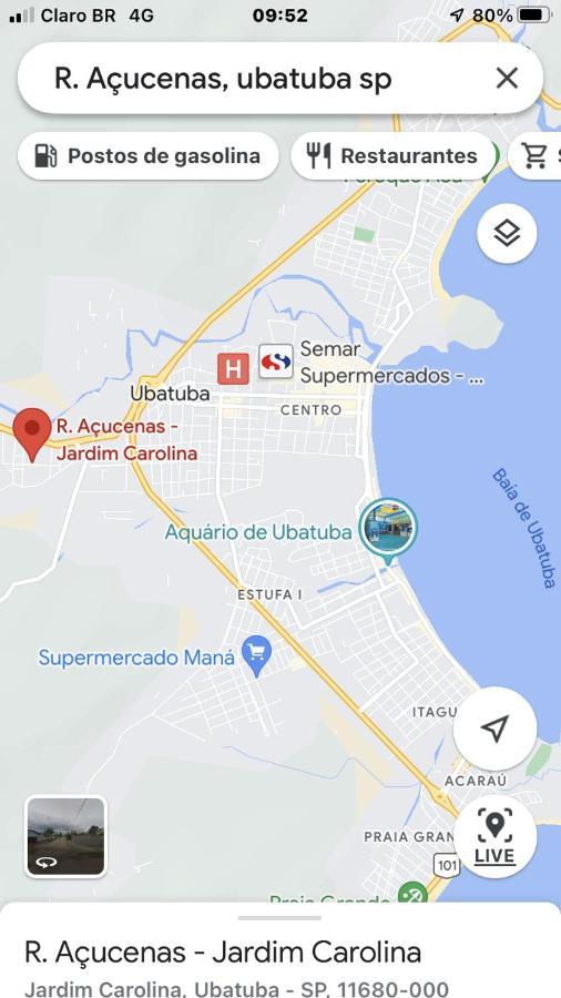 乌巴图巴Casa Jardim Carolina Perto Posto Torrao, Supermecado Shibata E Semar别墅 外观 照片